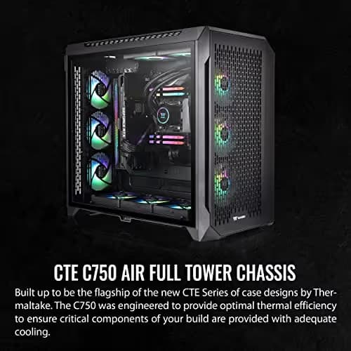 Thermaltake CTE C750 Air ARGB ATX Full Tower Black Tempered Glass image