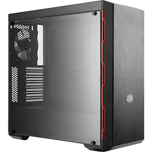 Cooler Master MB600L ODD ATX Mid Tower Black / Red with Acrylic Side Panel and USB 3.2 Gen 1 Type-A image