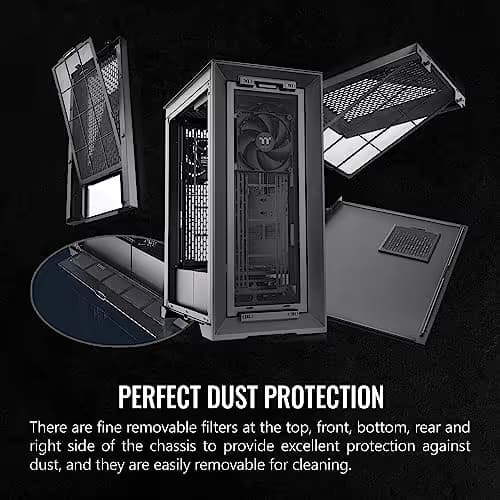 Thermaltake CTE T500 Air ATX Full Tower Black Tempered Glass Side Panel, USB 3.2 Gen 2 Type-C, USB 3.2 Gen 1 Type-A image