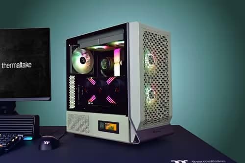 Thermaltake Ceres 300 ATX Mid Tower Green Tempered Glass ARGB image