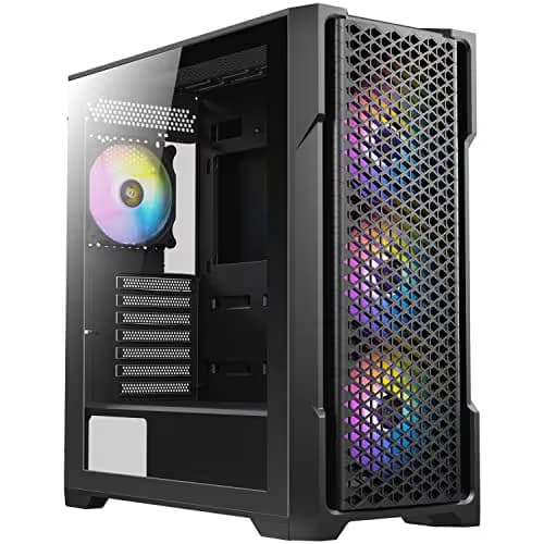 Antec AX90 ATX Mid Tower Black with Tempered Glass Side Panel and USB 3.2 Gen 1 Type-A, USB 2.0 Type-A main image