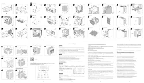 Cooler Master QUBE 500 Flatpack ATX Mid Tower White with Tempered Glass Side Panel, USB 3.2 Gen 2x2 Type-C, USB 3.2 Gen 1 Type-A image