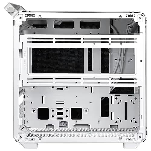 Cooler Master QUBE 500 Flatpack ATX Mid Tower White with Tempered Glass Side Panel, USB 3.2 Gen 2x2 Type-C, USB 3.2 Gen 1 Type-A image