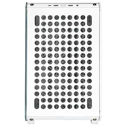 Cooler Master QUBE 500 Flatpack ATX Mid Tower White with Tempered Glass Side Panel, USB 3.2 Gen 2x2 Type-C, USB 3.2 Gen 1 Type-A image