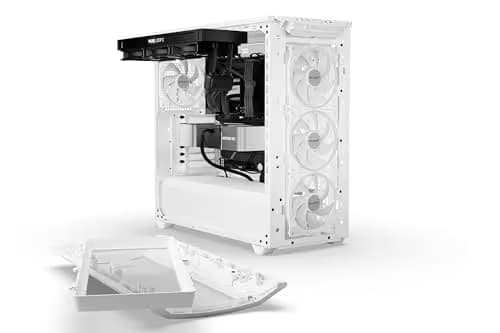 be quiet! Shadow Base 800 FX ATX Mid Tower White with Tempered Glass Side Panel and USB 3.2 Gen 2 Type-C USB 3.2 Gen 1 Type-A image