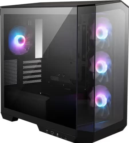 MSI MAG PANO M100R PZ Micro ATX Mid Tower Black Tempered Glass main image