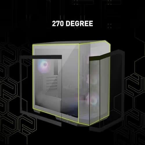 MSI MAG PANO M100R PZ Micro ATX Mid Tower Black Tempered Glass image