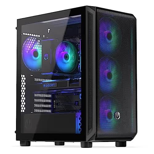 ENDORFY ARX 500 ARGB ATX Mid Tower Black Tempered Glass Side Panel main image