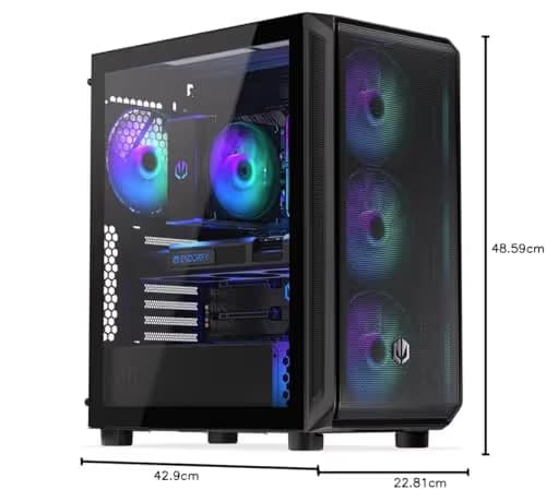 ENDORFY ARX 500 ARGB ATX Mid Tower Black Tempered Glass Side Panel image