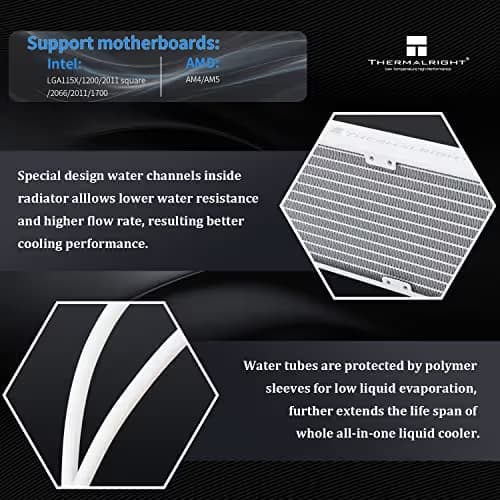 Thermalright Frozen Prism Water 360mm RGB White image