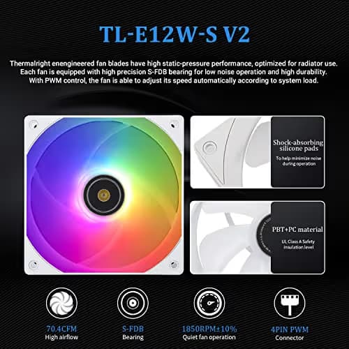 Thermalright Frozen Prism Water 360mm RGB White image