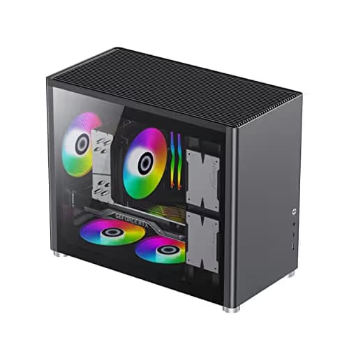 GameMax HYPE ATX Mid Tower Black with Tempered Glass Side Panel and USB 3.2 Gen 1 Type-C USB 3.2 Gen 1 Type-A Front Panel main image