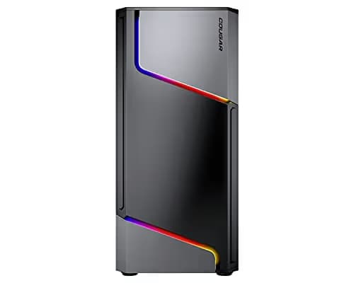 Cougar MX360 ATX Mid Tower Black RGB Tempered Glass Side Panel image