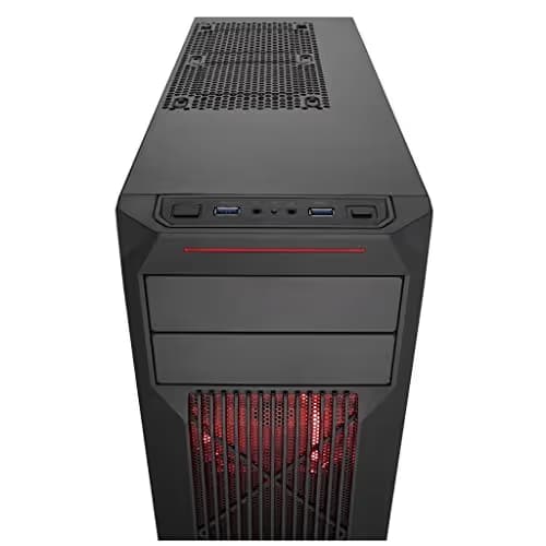 Corsair Carbide Series SPEC-02 ATX Mid Tower Black / Red Acrylic Side Panel, USB 3.2 Gen 1 Type-A image