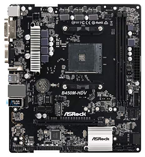 ASRock B450 M-HDV AM4 DDR4 Micro ATX image