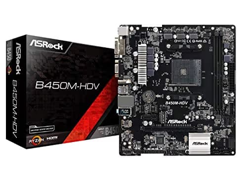 ASRock B450 M-HDV AM4 DDR4 Micro ATX image