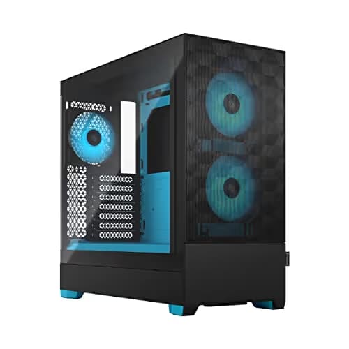 Fractal Design Pop Air ATX Mid Tower Cyan / Black with Tempered Glass Side Panel and USB 3.2 Gen 1 Type-A Front Panel image