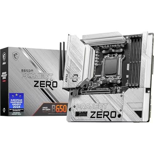 MSI B650M PROJECT ZERO AM5 DDR5 Micro ATX main image