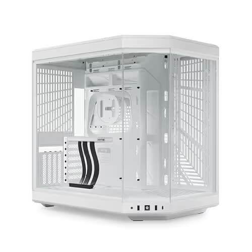 HYTE Y70 CS-HYTE-Y70-WW Dual Chamber Mid-Tower ATX Case with PCIe 4.0 Express Riser Cable Included, Snow White image