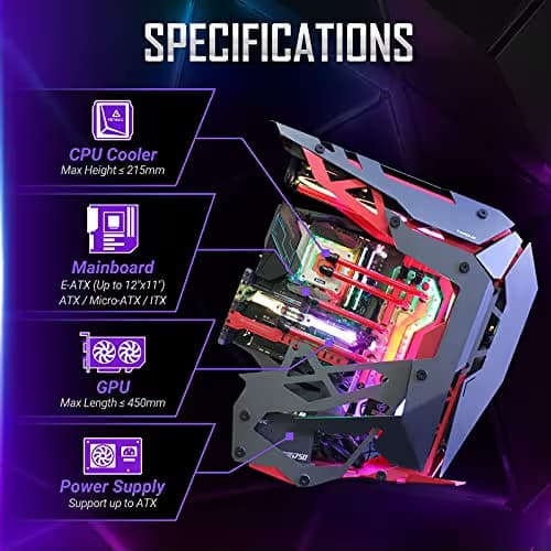 Antec TORQUE ATX Mid Tower Black / Red Tempered Glass Side Panel, USB 3.2 Gen 2 Type-C USB 3.2 Gen 1 Type-A image