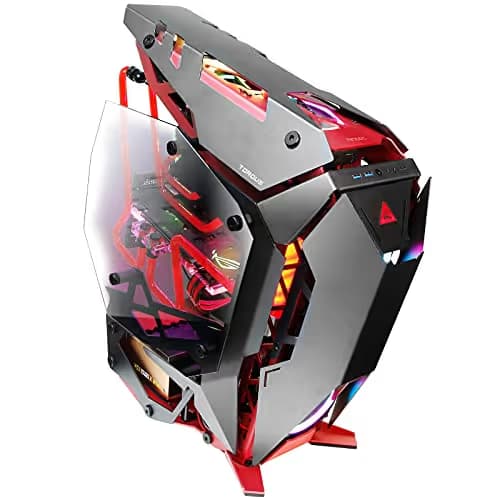 Antec TORQUE ATX Mid Tower Black / Red Tempered Glass Side Panel, USB 3.2 Gen 2 Type-C USB 3.2 Gen 1 Type-A image