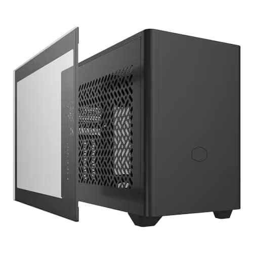 Cooler Master NR200P V2 Mini-ITX PC Case Ready, Top-Mount 280mm AIO, 357mm Vertical GPU Mount, Designed Ready Nvidia RTX 5090 | AMD RX 9070 XT, SFX PSU – Ready to Install, Tempered Glass, DIY image
