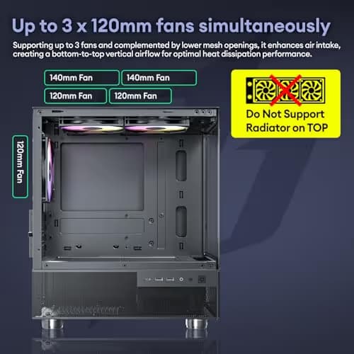 Okinos Aqua 3 Micro ATX Mini Tower White with Tempered Glass Side Panel and USB 3.2 Gen 1 Type-A image