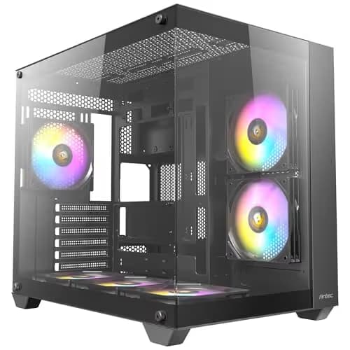 Antec CX800 ATX Mid Tower Black RGB ELITE Tempered Glass Side Panel image