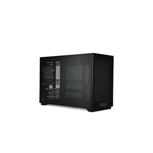 SSUPD Meshroom D Mini-ITX Desktop Black with Mesh Side Panel and USB 3.2 Gen 2 Type-C and USB 3.2 Gen 1 Type-A Front Panel USB image