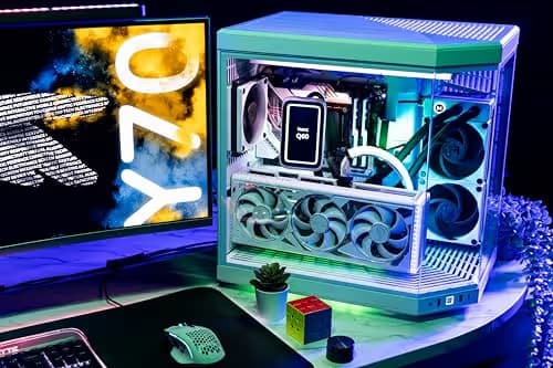 HYTE Y70 ATX Mid Tower Pitch Black with Tempered Glass Side Panel and USB 3.2 Gen 2 Type-C, USB 3.2 Gen 1 Type-A image