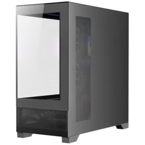 Antec CX500M RGB Micro ATX Mini Tower Black Tempered Glass Side Panel and USB 3.2 Gen 2 Type-C, USB 3.2 Gen 1 Type-A image