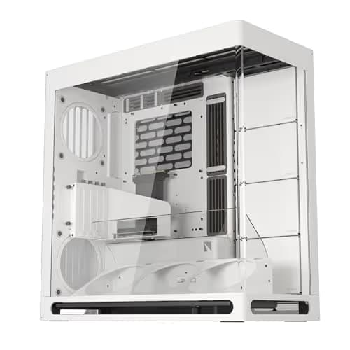 HAVN HS420 VGPU ATX Mid Tower White Tempered Glass Side Panel, USB 3.2 Gen 2 Type-C and USB 3.2 Gen 1 Type-A main image