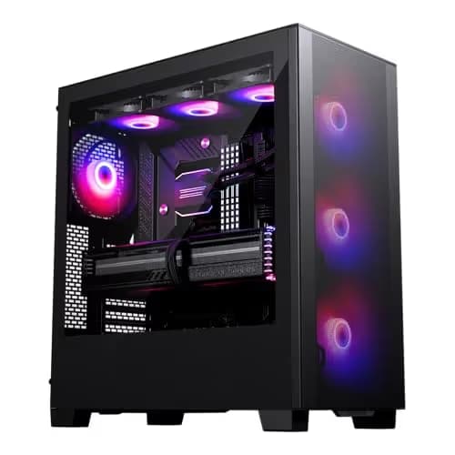 Phanteks XT PRO ULTRA ATX Mid Tower Black with Tempered Glass Side Panel and USB 3.2 Gen 2 Type-C, USB 3.2 Gen 1 Type-A image