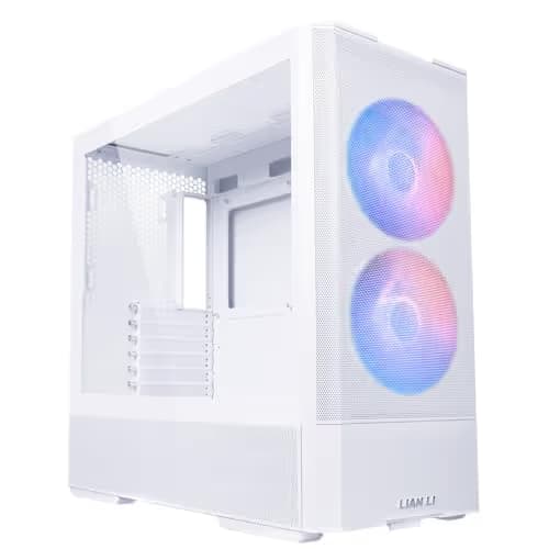 Lian Li Lancool 207 ATX Mid Tower White with Tempered Glass Side Panel and USB 3.2 Gen 2 Type-C, USB 3.2 Gen 1 Type-A main image