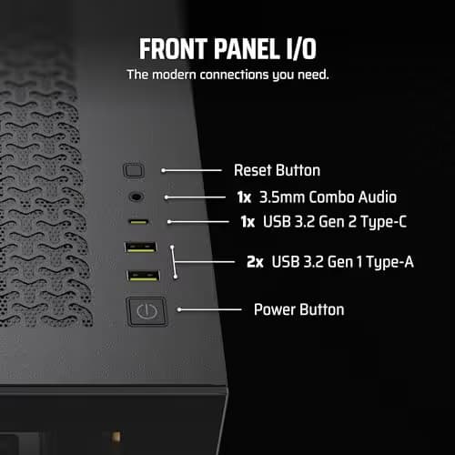 Corsair 3500X ARGB ATX Mid Tower Black Tempered Glass image