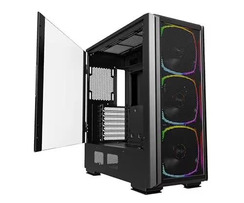 Montech SKY TWO GX E-ATX Mid Tower Black with Tempered Glass Side Panel image