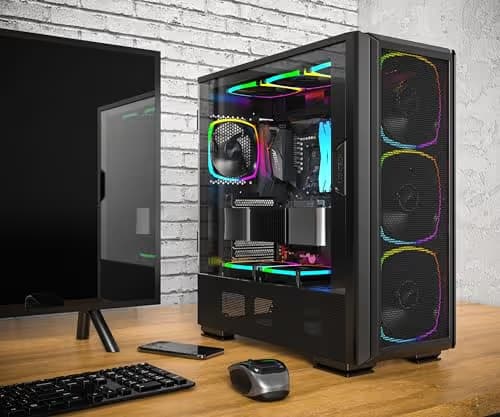 Montech SKY TWO GX E-ATX Mid Tower Black with Tempered Glass Side Panel image