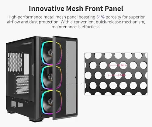 Montech SKY TWO GX E-ATX Mid Tower Black with Tempered Glass Side Panel image