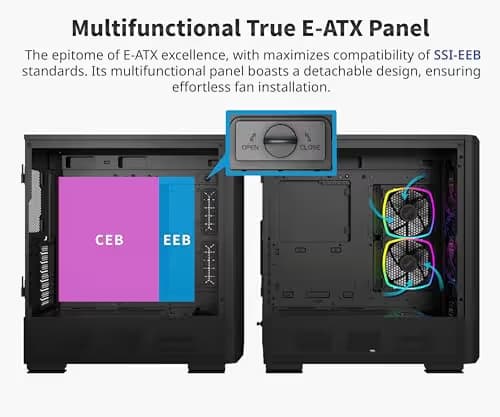 Montech SKY TWO GX E-ATX Mid Tower Black with Tempered Glass Side Panel image
