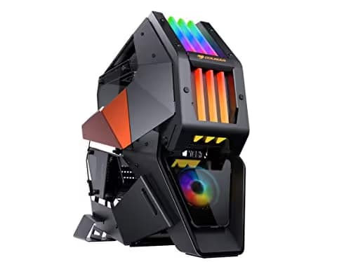 Cougar Conquer 2 ATX Mid Tower Black / Orange Tempered Glass Side Panel with USB 3.2 Gen 2 Type-C and USB 3.2 Gen 1 Type-A main image
