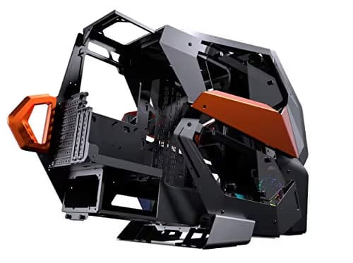 Cougar Conquer 2 ATX Mid Tower Black / Orange Tempered Glass Side Panel with USB 3.2 Gen 2 Type-C and USB 3.2 Gen 1 Type-A image
