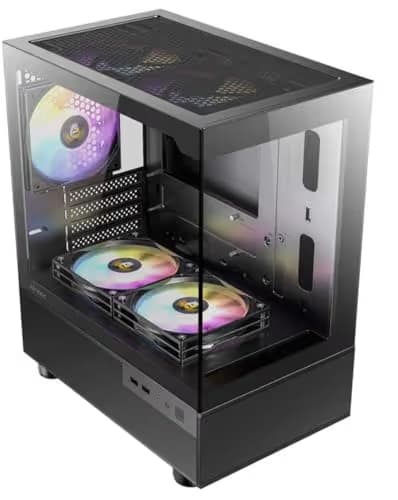Antec CX200M RGB ELITE ATX Mid Tower Black with Tempered Glass Side Panel image