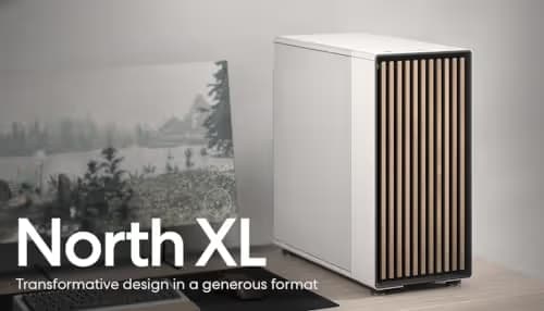 Fractal Design North XL ATX Full Tower White with Mesh Side Panel and USB 3.2 Gen 2 Type-C, USB 3.2 Gen 1 Type-A image