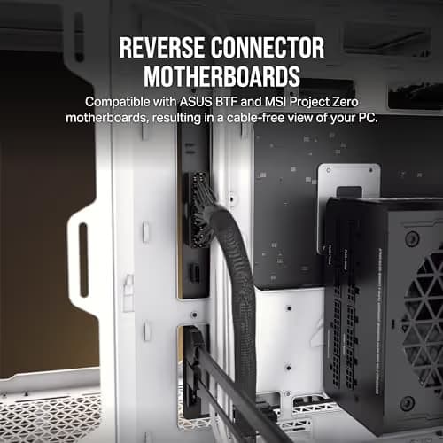 Corsair 6500X ATX Mid Tower Black Tempered Glass Side Panel image