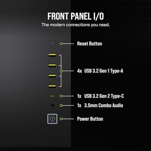 Corsair 6500X ATX Mid Tower Black Tempered Glass Side Panel image
