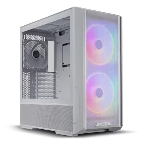 Lian Li LANCOOL 216 RGB EATX Mid Tower White Tempered Glass USB 3.2 Gen 2 Type-C USB 3.2 Gen 1 Type-A main image