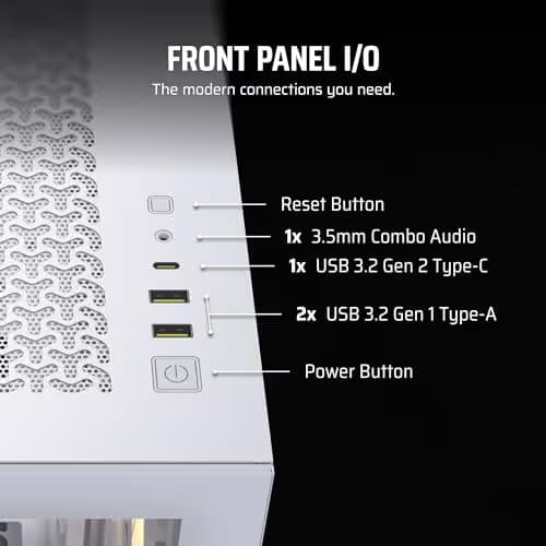 Corsair 3500X ARGB ATX Mid Tower White Tempered Glass image