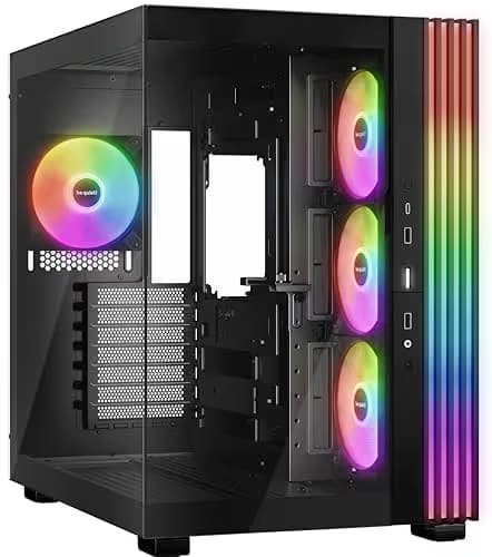be quiet! Light Base 600 LX ATX Mid Tower Black Tempered Glass Side Panel image