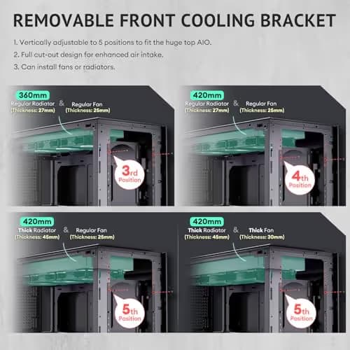 Antec FLUX PRO ATX Full Tower Black / Brown Tempered Glass image