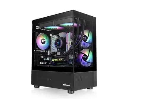 Thermaltake View 170 ARGB MicroATX Mini Tower Black Tempered Glass Side Panel main image